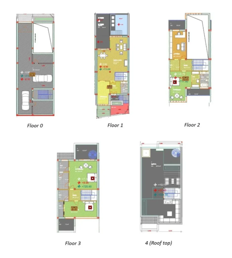 Nadzaladevi’de 645,3 m²’lik üç odalı daire