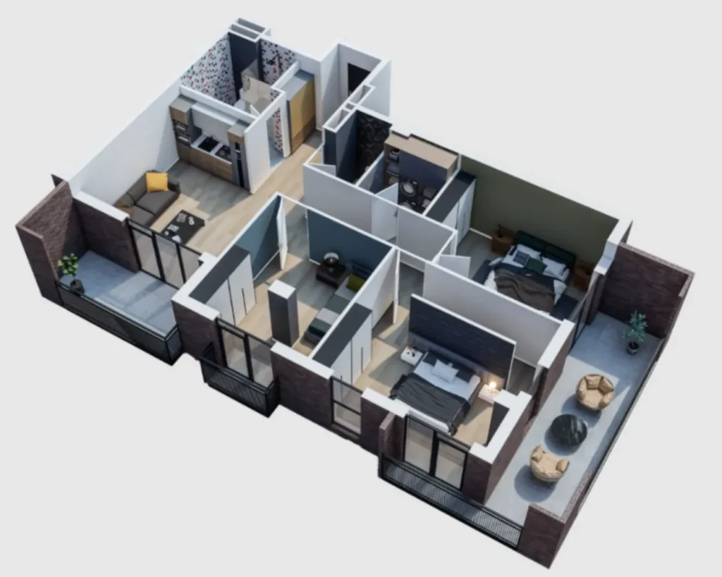 Jasne, przestronne 3-pokojowe mieszkanie o powierzchni 121,8 m² w