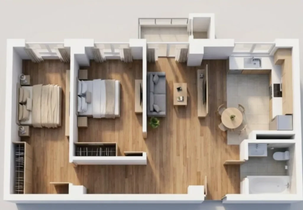 Gemütliche Zweizimmerwohnung mit 72,3 m² in