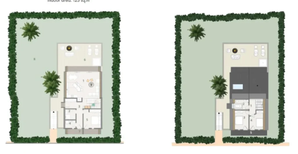 Trzypokojowe mieszkanie z widokiem na miasto o powierzchni 99 m² w