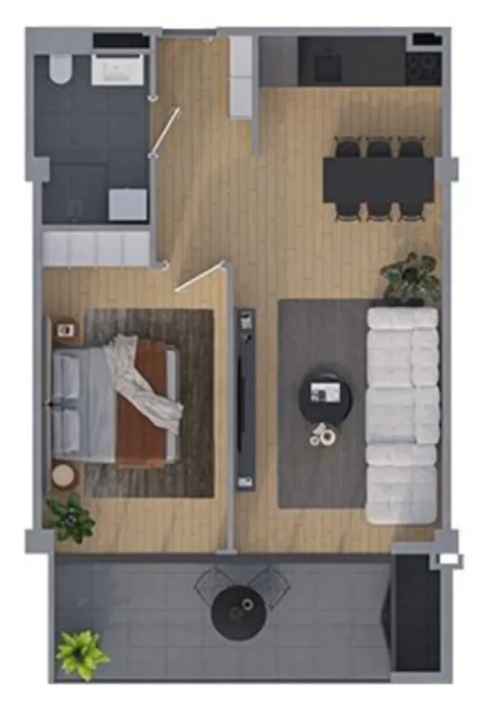 Élégant studio de 66 m² avec vue à