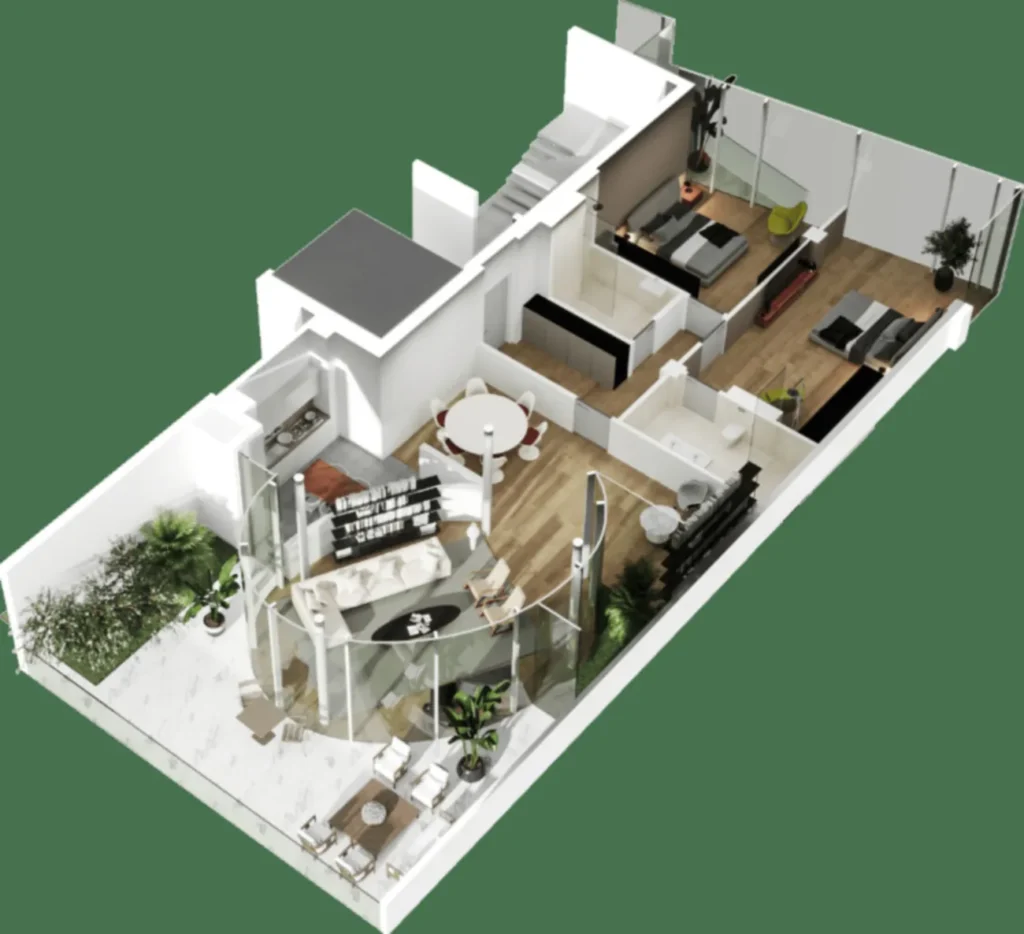 Вражаюча 2-кімнатна квартира площею 160,36 м² у