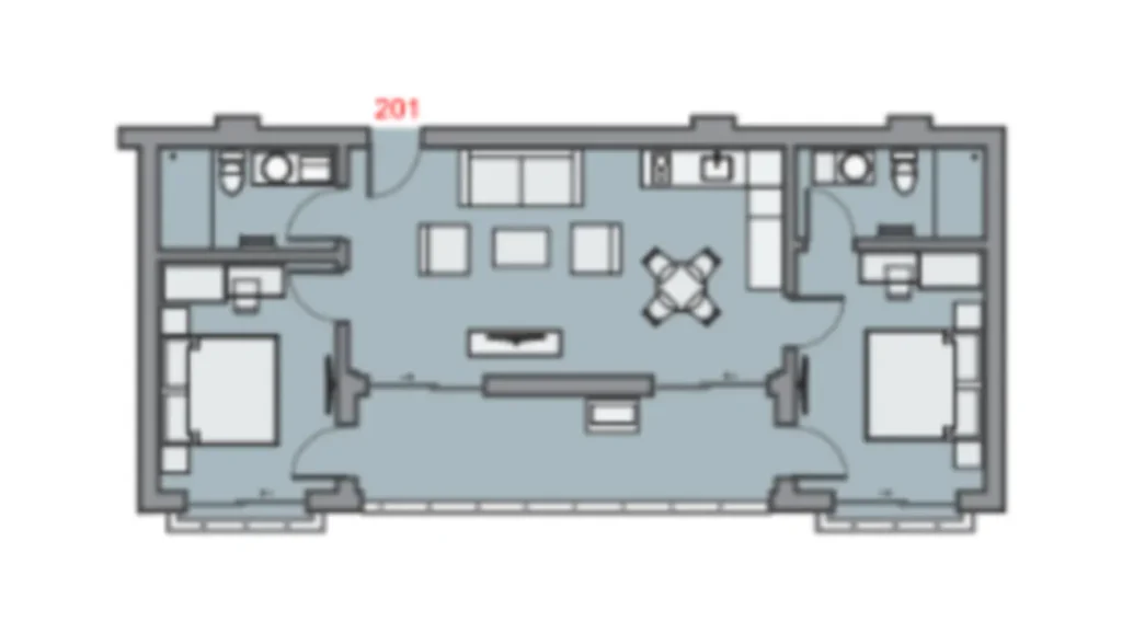 Просторная двушка у моря 81.7 м² в