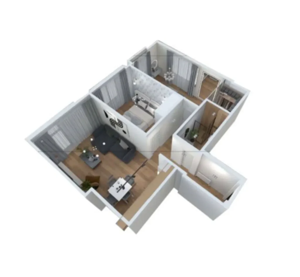 Компактная двушка в тихом районе 45 м² в