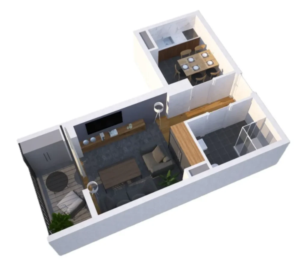 Helles Studio in der Nähe des Parks, 36,2 m² in