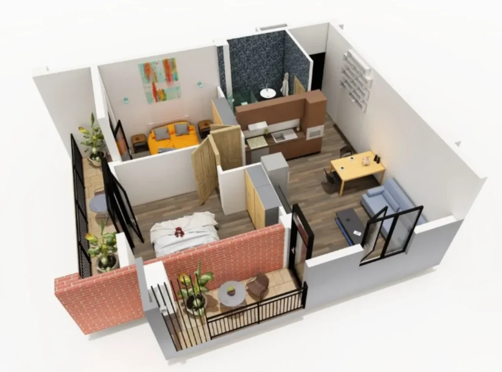 Wygodne dwupokojowe mieszkanie o powierzchni 39,52 m² w